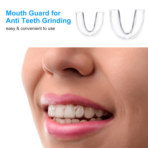Mouth Guard for Teeth Grinding 2 Sizes 4 PCS with Case