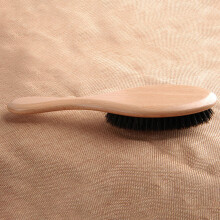 Natural Boar Bristle Wooden Paddle Hairbrush