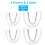 Mouth Guard for Teeth Grinding 2 Sizes 4 PCS with Case 2