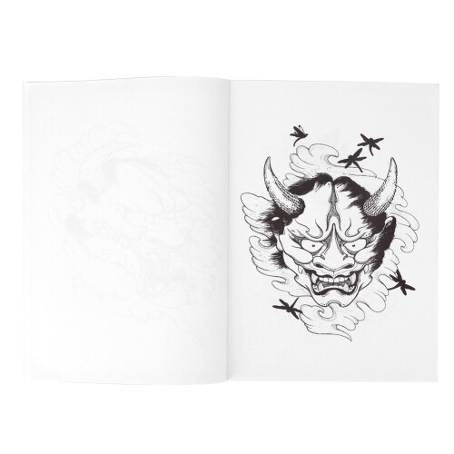 Hannya-Tattoo-Praktikvorlage Musterbuch 1