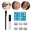 6 Farben Glitter-Tattoos Set für Gesicht & Körper 5
