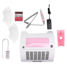 (UK Plug 110-240V) 60W Nagelfeile Staubreiniger Maniküre Licht