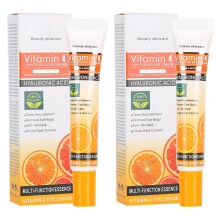 2x 25ml Vitamin-C-Augencreme Anti-Falten Feuchtigkeitspflege