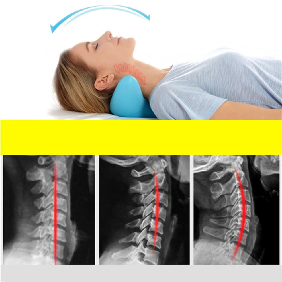 Ergonomic Neck Acupressure Pillow for Muscle Relaxation & Cervical Relief