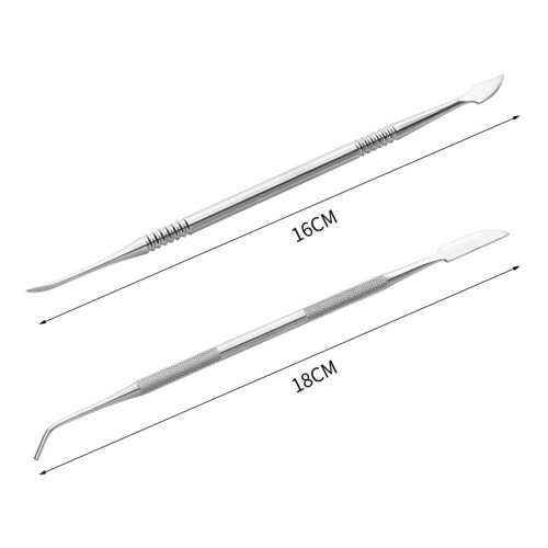 Edelstahl-Wachsschnitz-Set 10tlg. mit Etui 2