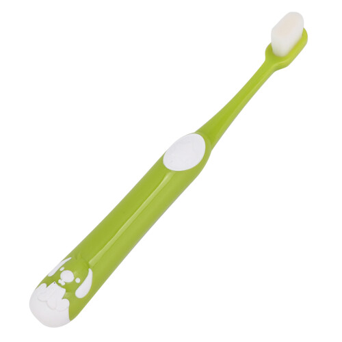 (Vert) Kinderzahnbürste Soft-Silikon Reiniger Pink 1