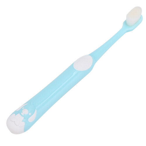 (Blue) Kinderzahnbürste Soft-Silikon Reiniger Pink 1