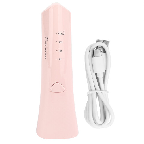 (Pink) USB Handheld UV Nail Lamp Dryer Pink