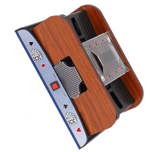 Holz-Kartenschuffler Batterie 2 Deck 1
