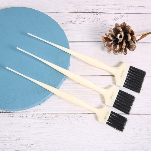 (White) Haarfärbepinsel Tragbar Styling Grau 2