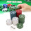 100x Pokerchips Set Professionell Familien-Set 5