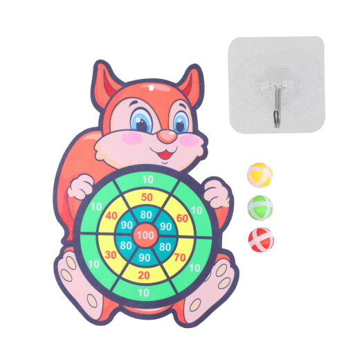 Children Indoor Dartboard Set Squirrels Shape Darts