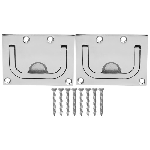 2PCS Stainless Steel Boat Hatch Pull Handle Marine Hardware