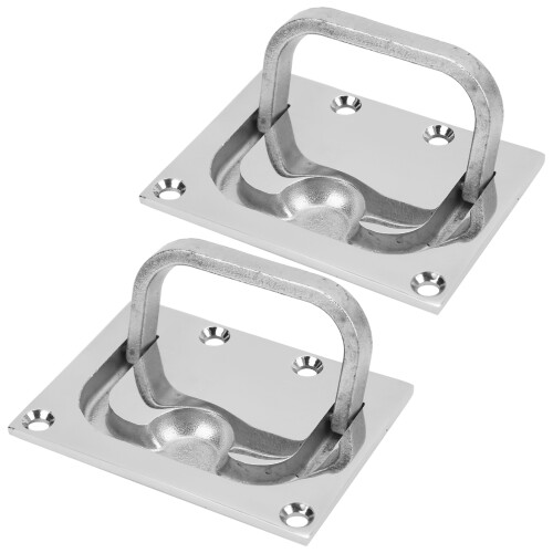 2PCS Stainless Steel Boat Hatch Pull Handle Marine Hardware 1