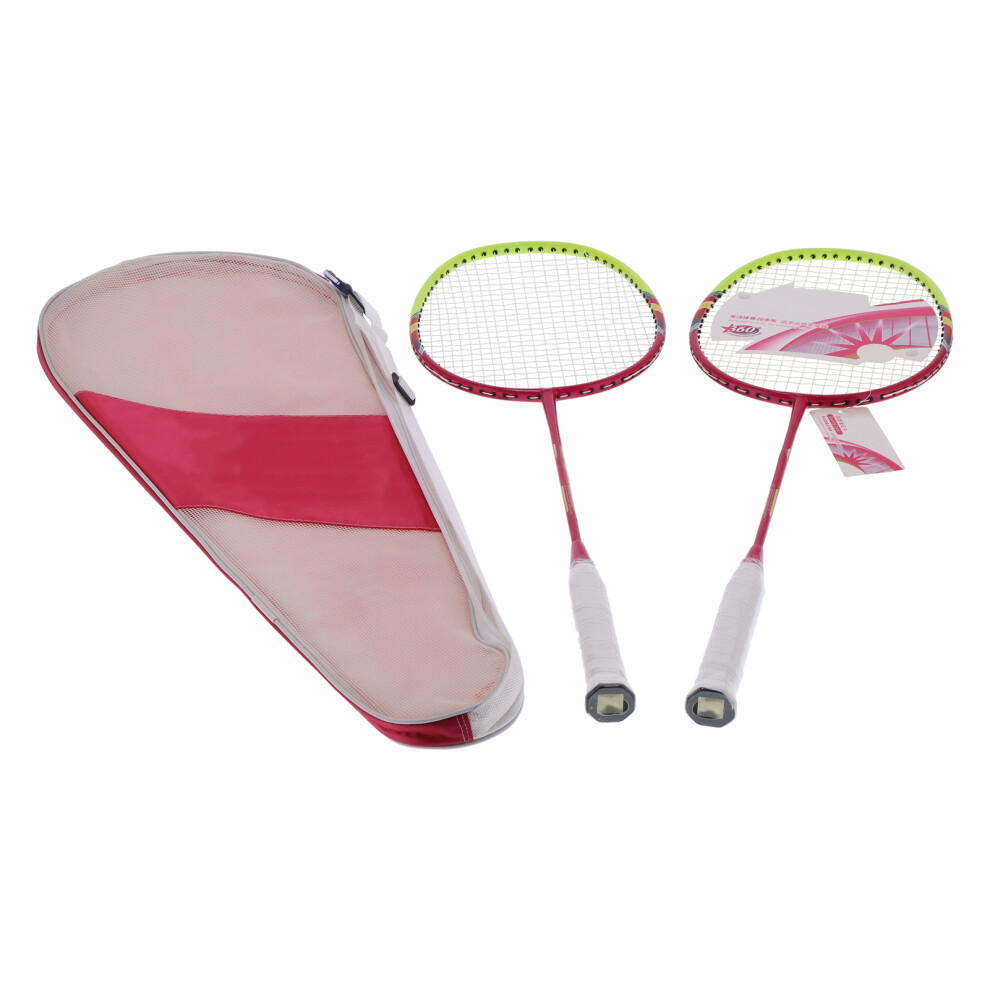 2 Player Badminton Rackets Carbon Fiber Lightweight with Bag-image-OPC-PMM68JN-NEW