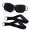 Fitness Pull Rope Set 2 Handles 3 Clips Black 4