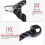 Fitness Pull Rope Set 2 Handles 3 Clips Black 5
