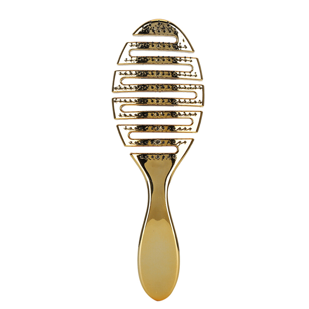 Gold (Gold) Vintage Oil Head Comb Hairbrush Scalp Massage