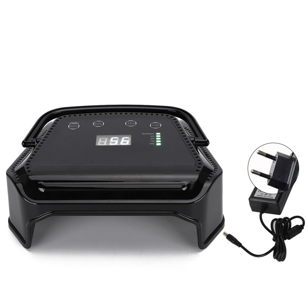 Light (Eu Plug 110~240V) 72W Rechargeable Nail Gel Curing Led Digital Display