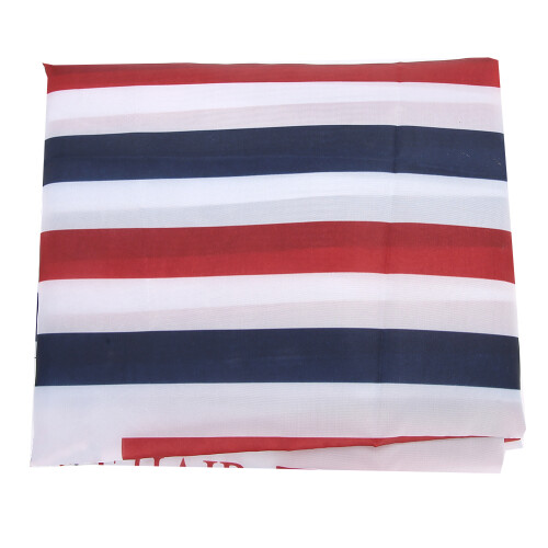 140x130cm Hairdressing Cape Red White Blue Stripe 1