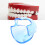 (Transparent Blue) 5pcs Dental Mouth Opener Retractor 5