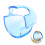 (Transparent Blue) 5pcs Dental Mouth Opener Retractor 3