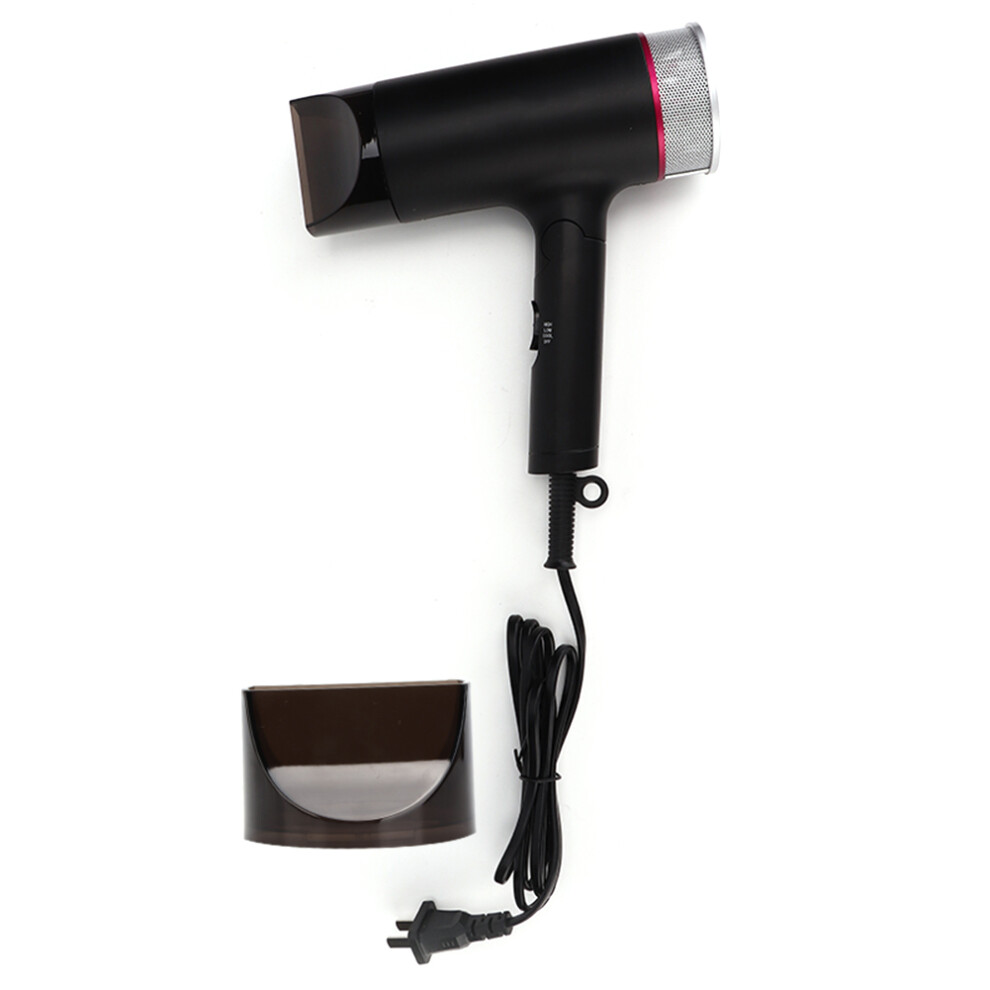(Us Plug 110V) Electric Hair Dryer Negative Ion Foldable 110V Black Us Plug 448787215536