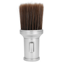 (Silver) Spazzola Multifunzione per Capelli, Barba e Collo Nera