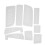 (White) EVA Deck Traction Pad Nonslip Surfboard Mat Gray 2