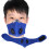 (Blue) Activated Carbon Face Shield Breathable Cycling Mouth Muffle (Red) 4