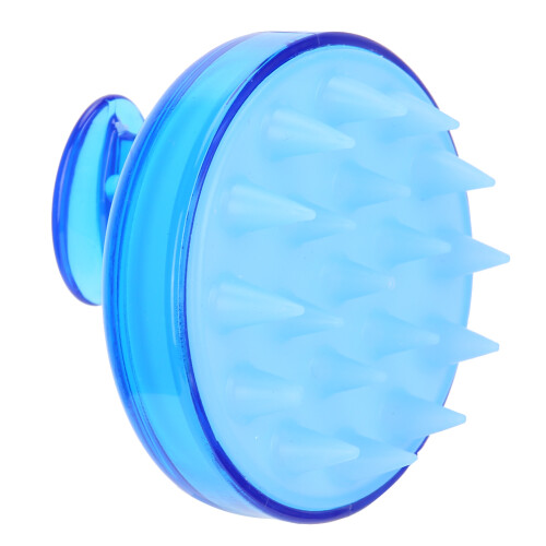 (Blue) 2x Silikon-Kopfhaut-Massagekamm, blau 2