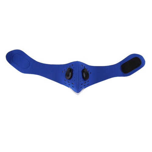 (Blue) Activated Carbon Face Shield Breathable Cycling Mouth Muffle (Red) 2
