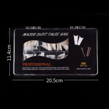 500Pcs/Box French Manicure False Nail Tips Half Cover DIY Nails