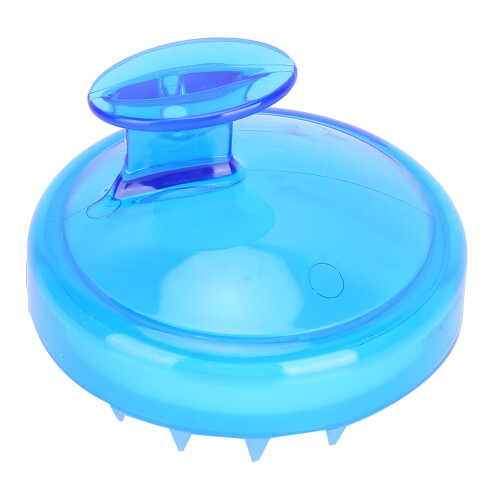 (Blue) 2x Silikon-Kopfhaut-Massagekamm, blau 1