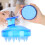 (Blue) 2x Silikon-Kopfhaut-Massagekamm, blau 5