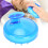 (Blue) 2x Silikon-Kopfhaut-Massagekamm, blau 4