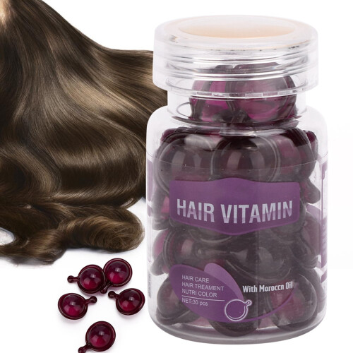 (Purple) Haarvitamine Capsules Hydraterend Anti-Kluis 2