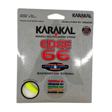 (Lime) Karakal Edge 66 0,66 mm geflochtene Multifilament-Badmintonsaite, Nanotechnologie, Power und Kontrolle