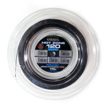 (Schwarz) Karakal Hot Zone Geflochtene 220 1,20 mm Squash-Saite, Hochfestes Multifilament mit Nano-Beschichtung
