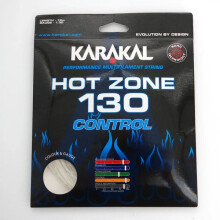 (Weiß) Karakal Hot Zone Control 130-Faden 1,3 mm Nano-Gel-Beschichtung 12 m