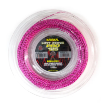 (Pink/Black) Corda da squash multifilamento Karakal Hot Zone Pro 125 con rivestimento nano da 11 mm