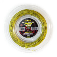 (Gelb/Schwarz) Karakal Hot Zone Pro 125 Nano-beschichtete Multifilament-Squash-Saite 110 mm