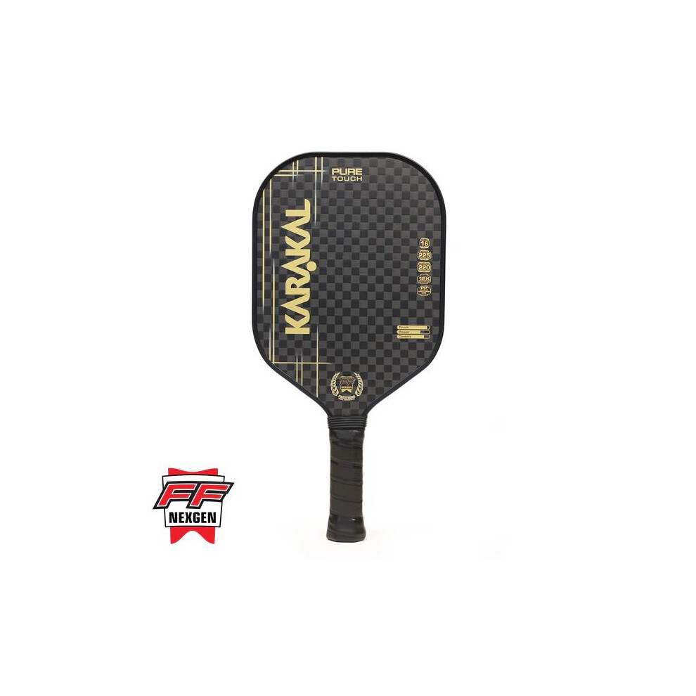 Karakal (Gold) Pure Touch Pickleball Paddle 16Mm Power & Control