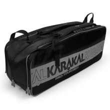 (Grau) Karakal Pro Tour Elite 2.2 Turniertasche für 12 Schläger, mit mehreren Fächern
