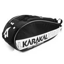 (Weiß) Karakal Pro Tour Comp 2.2 Schlägertasche, 9-Zoll-Wettkampfschläger, Doppel-Schultergurt