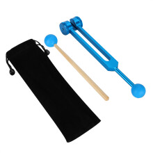 136.1Hz Aluminum Alloy Tuning Fork Wood Hammer Sound Healing Tool