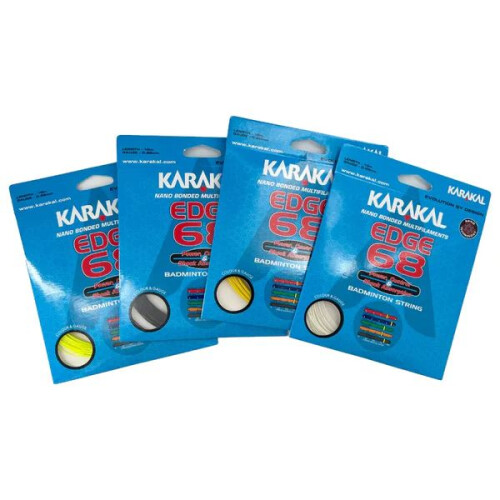 Karakal (White) Karakal Edge 68 Badminton String Nano Bonded Multifilament 0.68mm 1