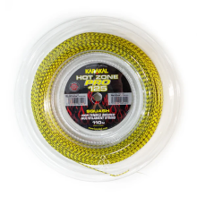 (Yellow/Black) Corda da squash multifilamento Karakal Hot Zone Pro 125 con rivestimento nano da 11 mm