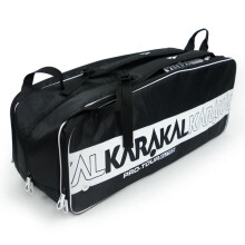 (Weiß) Karakal Pro Tour Elite 2.2 Turniertasche für 12 Schläger, mit mehreren Fächern