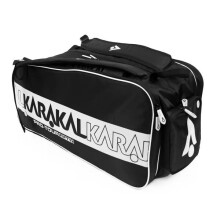 (White) Sac de raquettes court Karakal Pro Tour Fifty 2.2, capacité 4 raquettes, compartiments étanches pour pickleball, padel et tennis de table